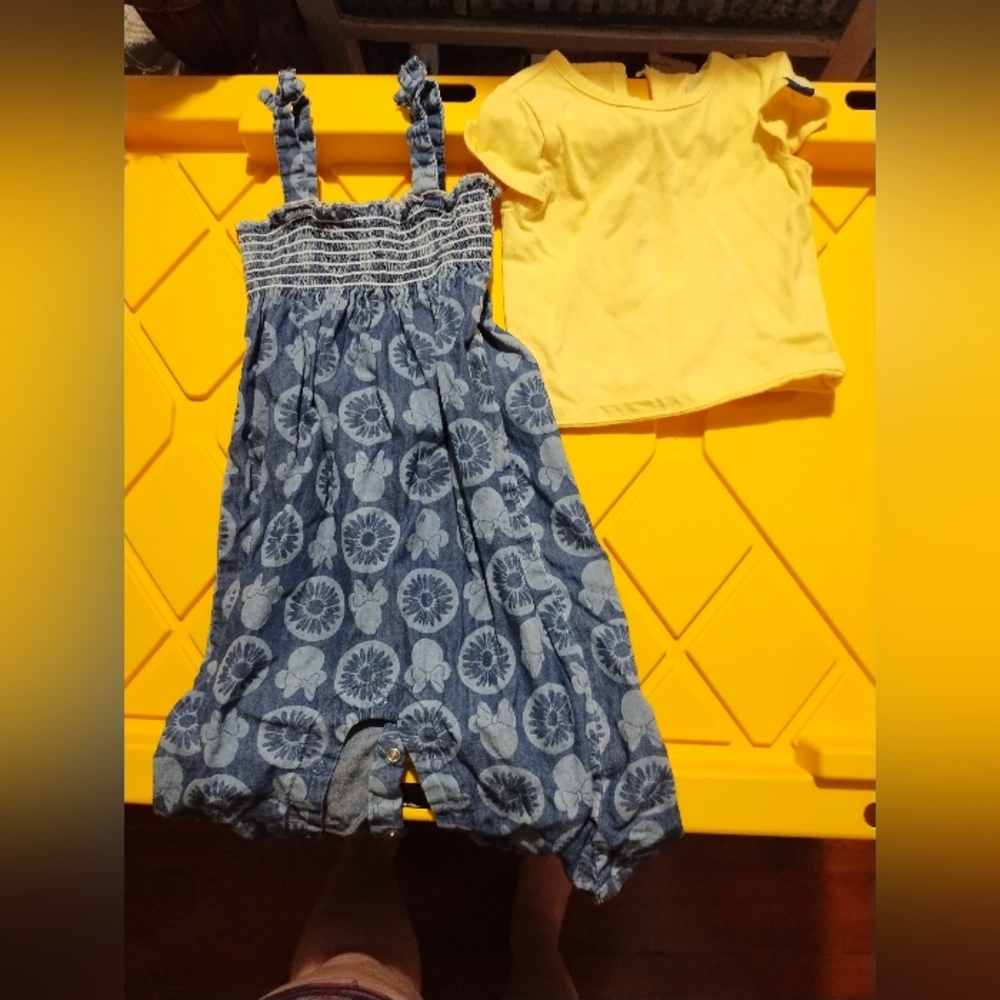 Disney Minnie Romper with Yellow Top